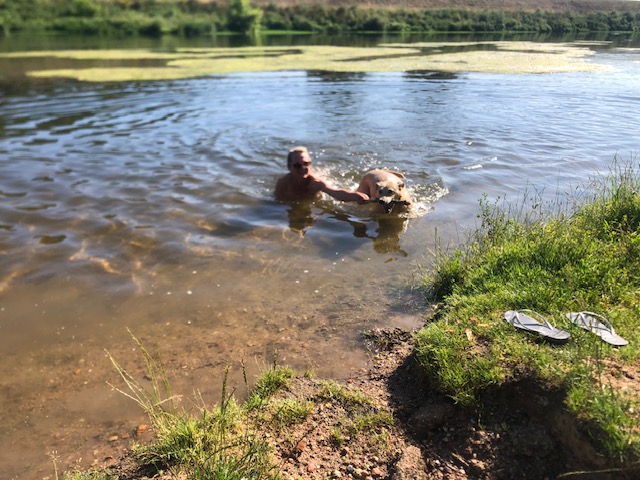 Baignade dans le Cher